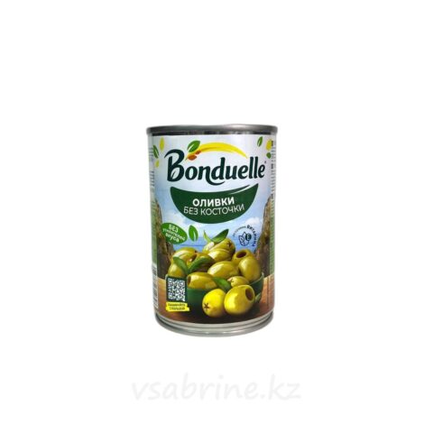 Оливки Bonduelle зеленые без косточки 300гр ж.б