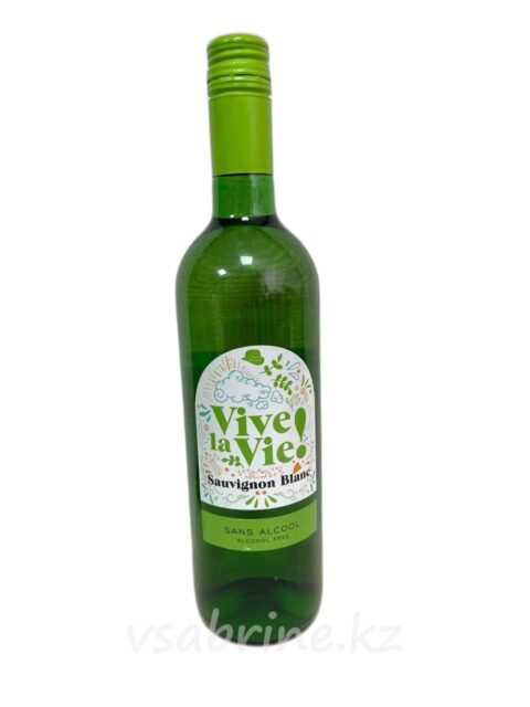 Вино Vive La Vie Sauvignon белое безалкогольное 0.75л
