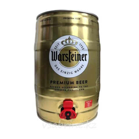 Пиво Warsteiner Premium Verum светлое фильтрованное 4.8% 5 л