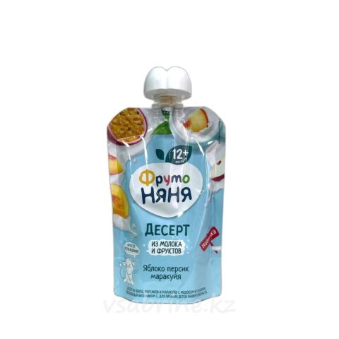 Пюре Фруто-Няня Яблоко-Персик и Маракуйя 90г