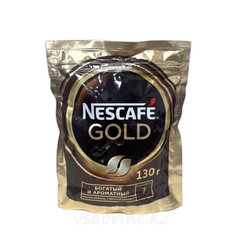 Кофе Nescafe gold золотая обжарка, с молотой арабикой 75 гр м.у