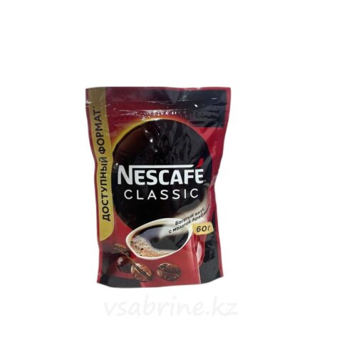 Кофе Nescafe classic пакет 60г м.у
