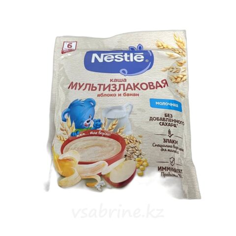 Каша NESTLE Мульти-Злаковая Яблоко и Банан 200г