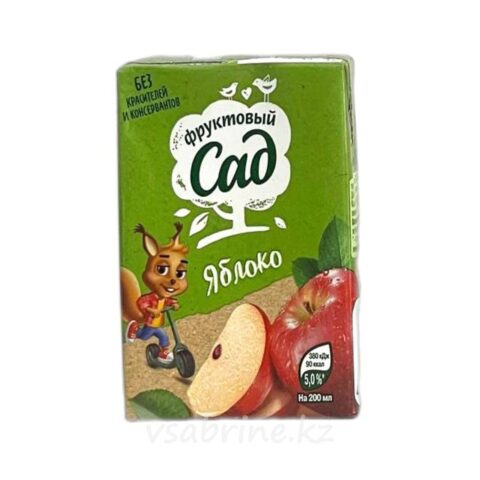 Нектар фруктовый Сад яблоко осветленный 0.2л т/п