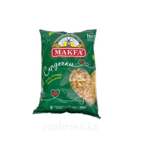 Макароны Makfa сердечки 400гр м.у