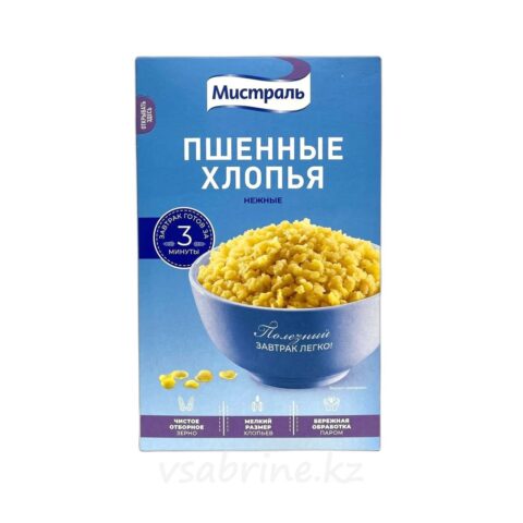 Хлопья Мистраль пшенные 400г