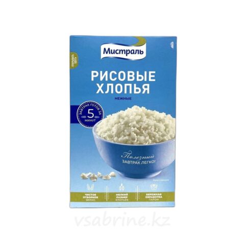 Хлопья Мистраль рисовые 400г