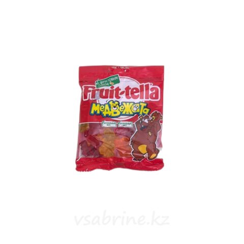 Жевательный мармелад Fruit-tella медвежата со вкусом апельсина, лимона , клубники 70 гр