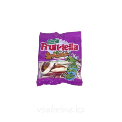 Жевательный мармелад Fruit-tella змеи со вкусами колы и лимона 70гр