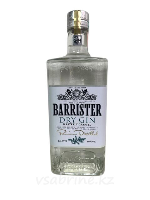 Джин Barrister Dry 40% 1л
