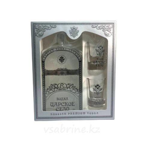 Водка Царское Село 0.7л + 2 стопки