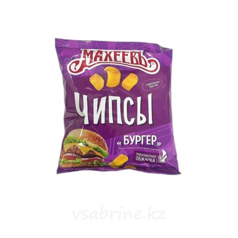 Чипсы Махеев картофельные со вкусом бургера, 80 гр