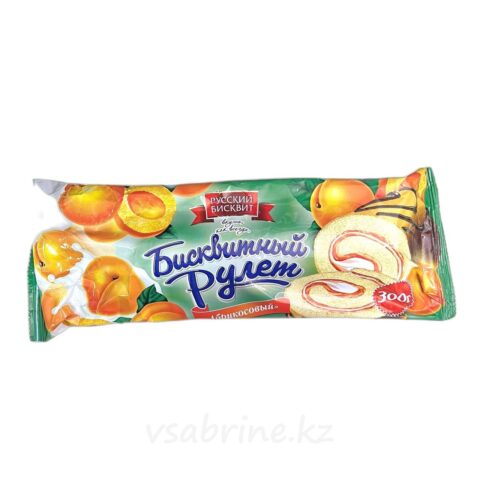 Рулет Русский бисквит 300г абрикосовый *10