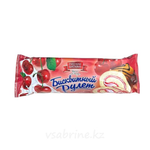 Рулет Русский Бисквит вишневый 300 гр м.у