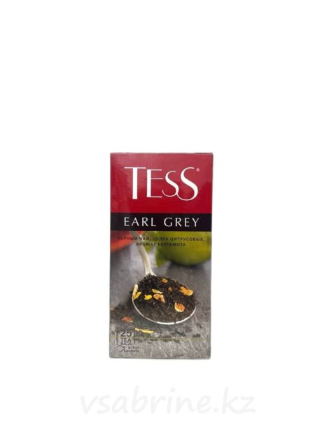 Чай Tess Earl Grey, черный, 25 пк. (черная цедра цитрусов и аромат бергамота).