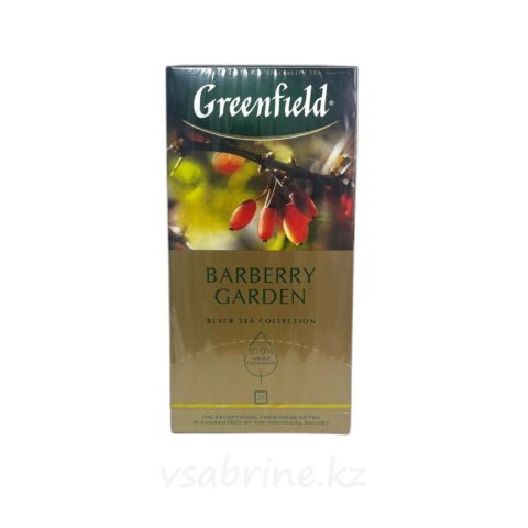 Чай Greenfield Barberry Garden, черный, со вкусом барбариса, 25 пк. к/к.