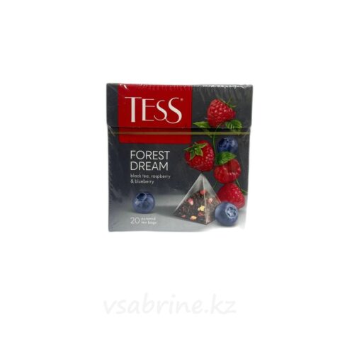 Чай Tess Forest Dream, черный с ежевикой, малиной и лесными ягодами, 20 пк