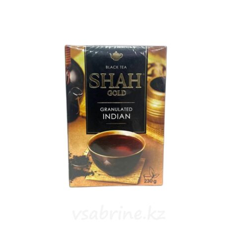 Чай шах Gold индийский грануллированый 230г к/к