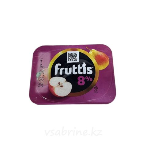 Йогурт Fruttis с клубникой яблоком и грушей 8%