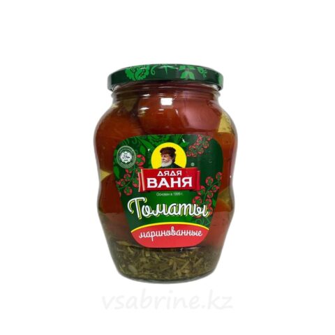 Томаты Дядя Ваня маринованные красные, бурые 680гр ст.б