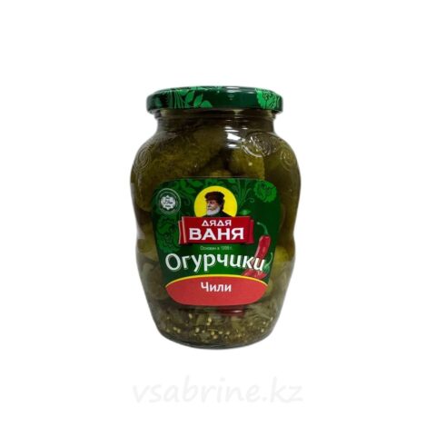 Огурчики Дядя Ваня чили 350 гр ст.б