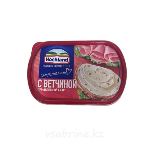 Сыр плавленый Hochland с ветчиной 55% 200г тв/уп