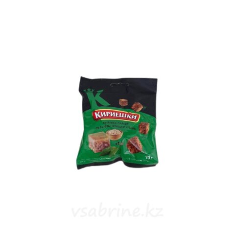 Кириешки ржаные со вкусом холодца с хреном 40гр