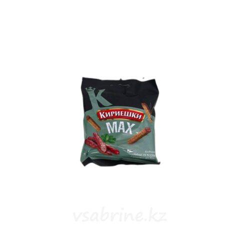 Сухарики кириешки Max соленые со вк.охотничьих колбасок 40г