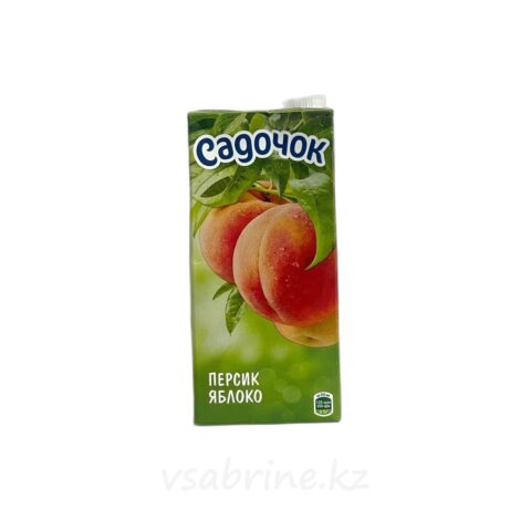 Сок Садочок Персик-Яблоко т/п 0.9л