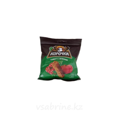 Сухарики ржаные 3 корочки с томатом и зеленью 40 гр