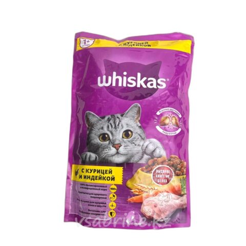 Корм Сухой для Кошек Whiskas с Курицей и Индейкой Пагтет 350г