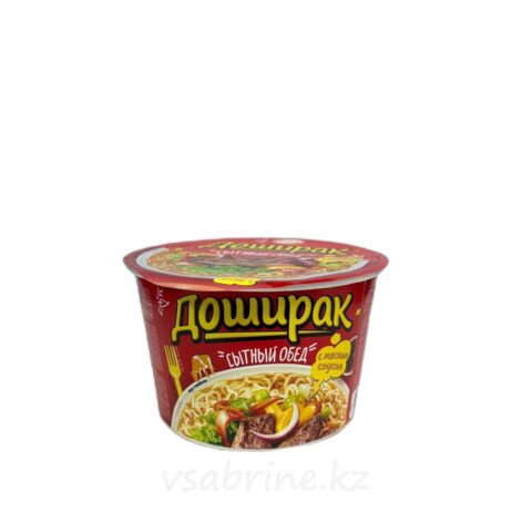 Лапша доширак сытный обед говяжья (стак) 110г х 16 Россия