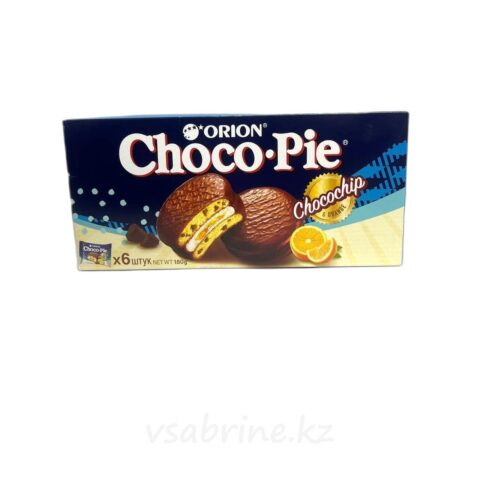 Печенья Choco-Pie с кусочками шоколада в глазуре 6 шт 180 гр 6шт 180гр