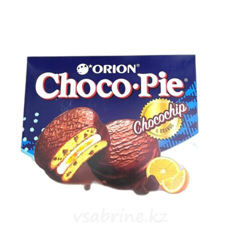 Печенья CHOCO-PIE с кусочками шоколада в глазури 12 шт 360 гр