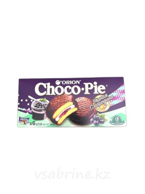 Печенья CHOCO-PIE с черной смородиной 6 шт 180 гр