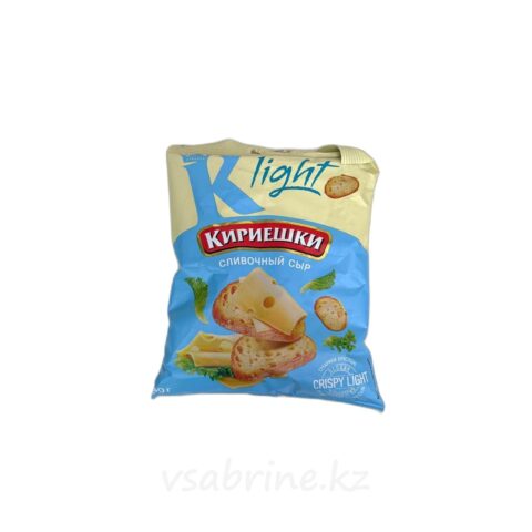 Сухарики кириешки Light (лайт) соленые со вк.сливочного сыра 80г