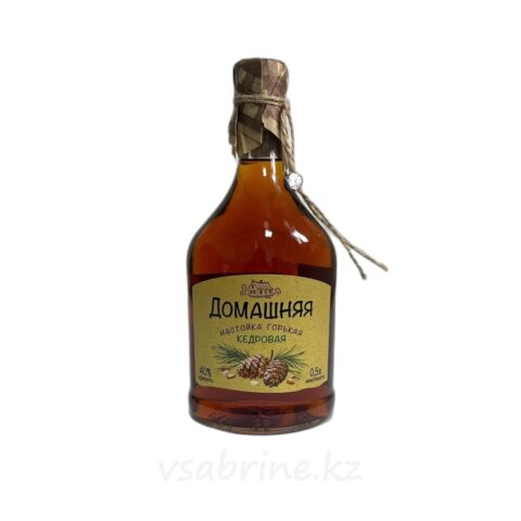 Настойка Домашняя кедровая 40% 0,5л