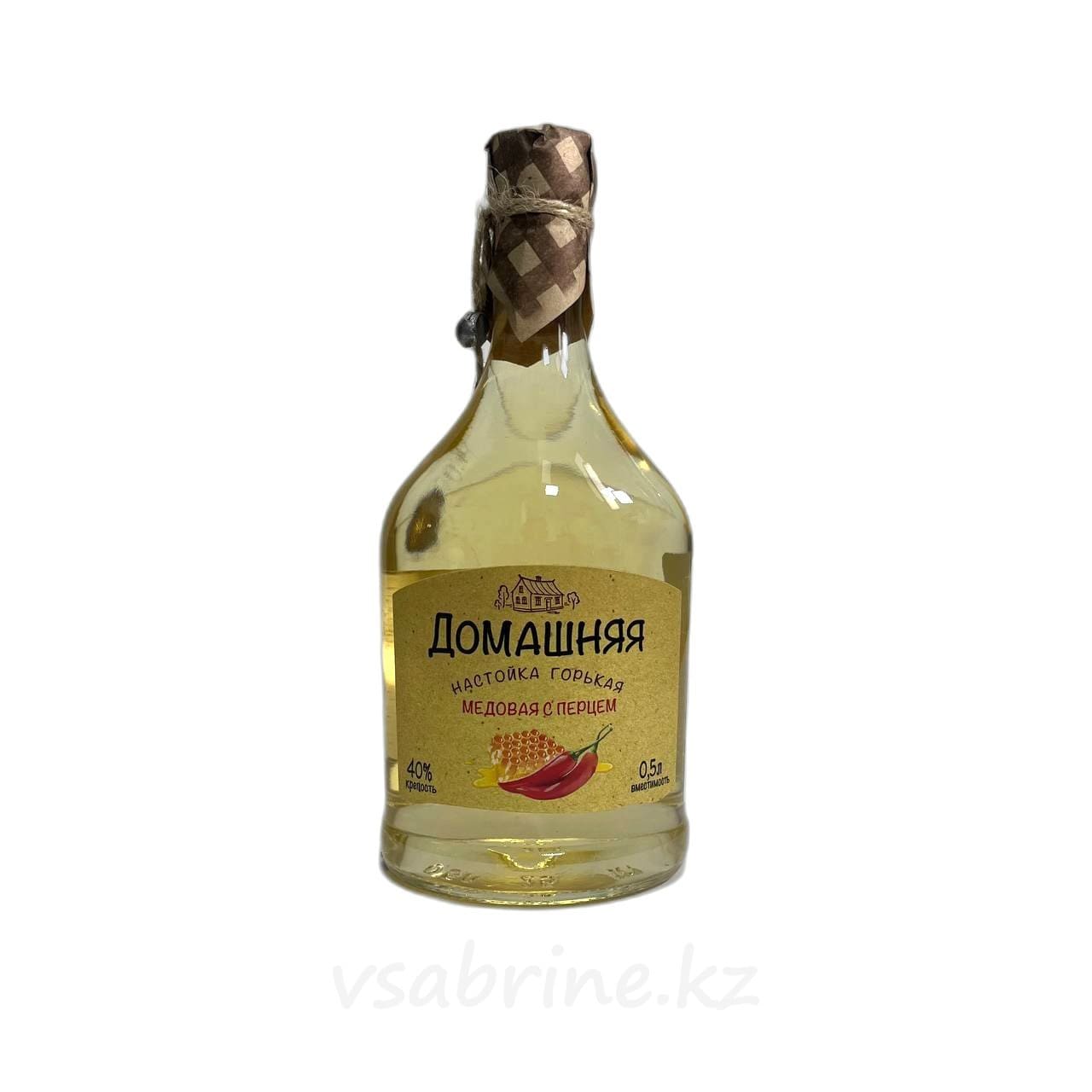 Настойка Домашняя медовая с перцем 40% 0,5л
