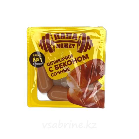 Шпикачки Сочные с беконом Папа Может 300г