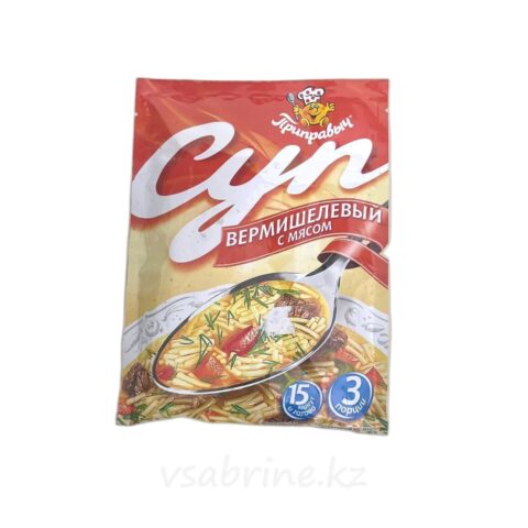 Суп б/п приправыч вермишелевый с мясом 60г