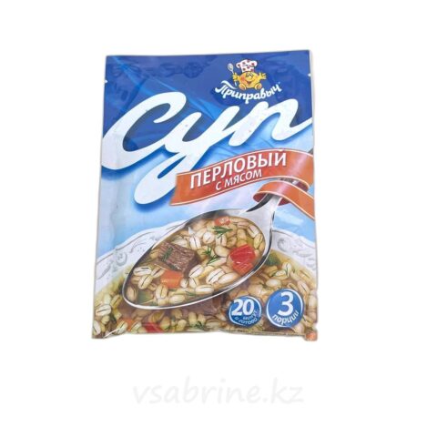 Суп приправыч перловый с мясом 60г