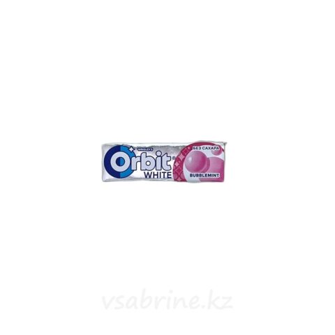 Жевательная резинка Orbit White со вкусом фруктов и мяты 13.6г