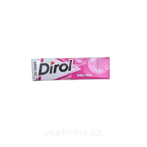 Жевательная резинка dirol buble gum мята и фрукты 13.6г