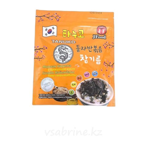 Морская капуста Tanuko в кунжутном масле 40г