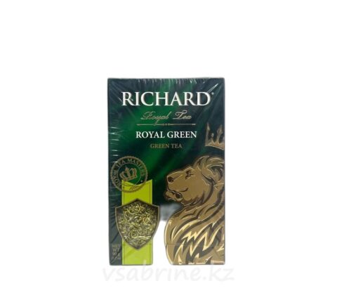 Чай Richard Royal Green, зеленый крупнолистовой, 90 г тв/у.
