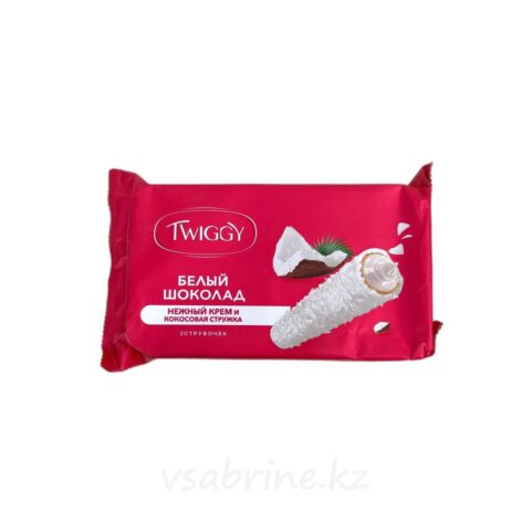 Яшкино Конфета Twiggy нежный крем и кокосовая стружка 20 трубочек 185 гр 185 гр