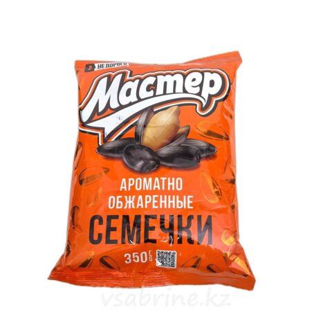 Семечки Мастер Жарки черные жареные 350гр