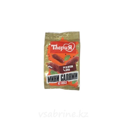 Колбаски с/к Таврия Мини Салями со вкусом ореха 50гр