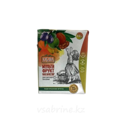 Сок Кубана мультифрукт 0.2л т/п