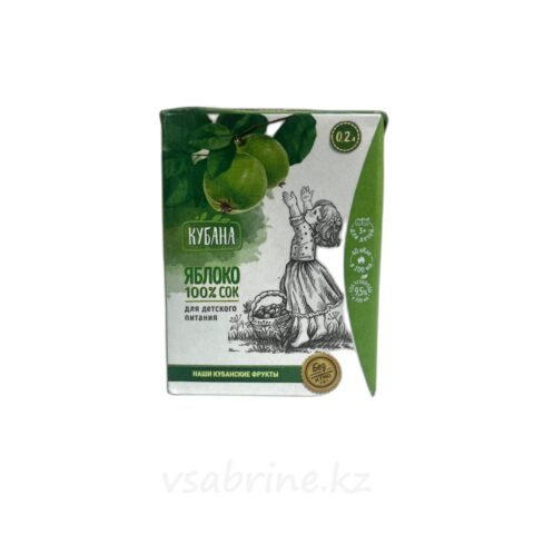 Сок Кубана яблочный 0.2л т/п
